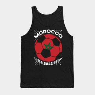 Morocco Flag Soccer Football Team Tank Top